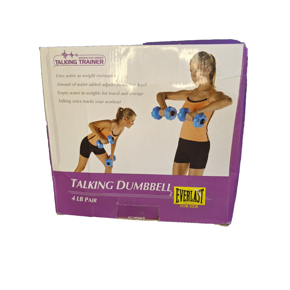 Everlast For Her 4LB Pair of Talking Dumbbell Interactive Trainer EH3817TQ